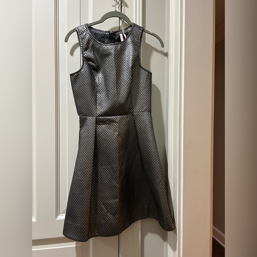 frenchi dress in metallic silver. Juniors size 1. Perfect condition.